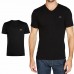2 T-shirt Da Uomo Scollo A V Kappa In Cotone Elasticizzato Cod. K1311